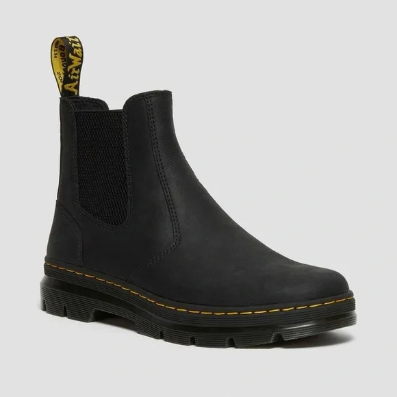 Dr. Martens Embury Black Leather Ankle Boots - Picture 7 of 10